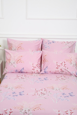 Наволочка сатин Нежность розовый